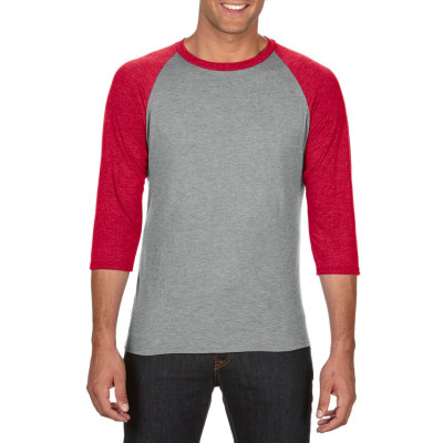 Anvil T-shirt Triblend 3/4 Raglan Sleeve