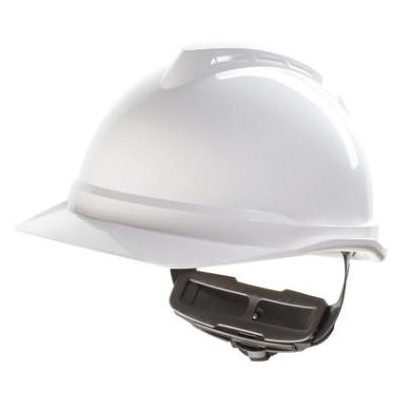 MSA V-Gard 500 ongeventileerde veiligheidshelm met Push-Key binnenwerk