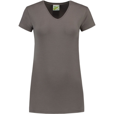 T-shirt met V-hals Dames