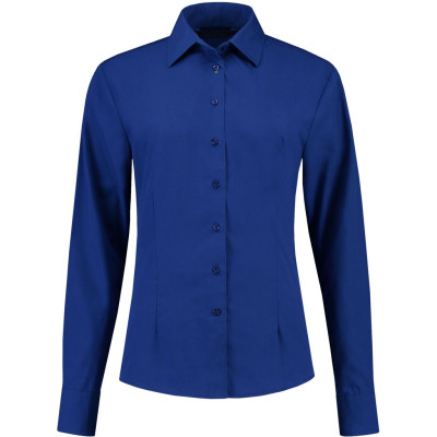 Lemon and Soda Blouse Poplin Mix Lange Mouw Dames