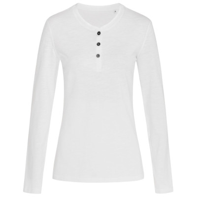 Stedman T-shirt Henley Sharon LS Dames