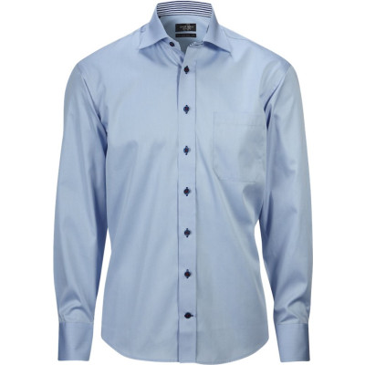 Overhemd Stripe contrast Heren (Classic Fit - Borstzak)