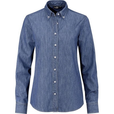 Denim Twill Dames Blouse (Modern Fit)