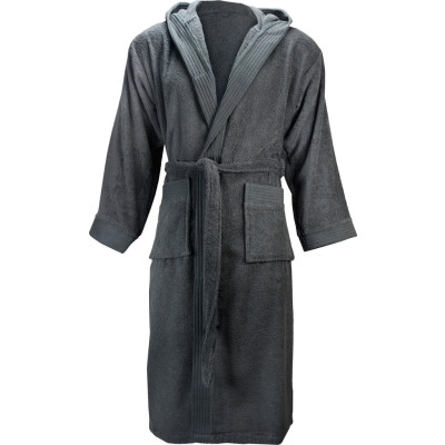The One Towelling Badjas met capuchon