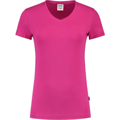 T-shirt V-neck Elastan Dames
