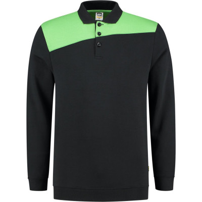 Polosweater Bi-Color Naden (60° wasbaar-droger)