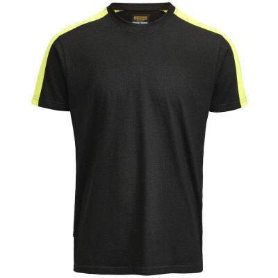 T-Shirt Zwart - Geel